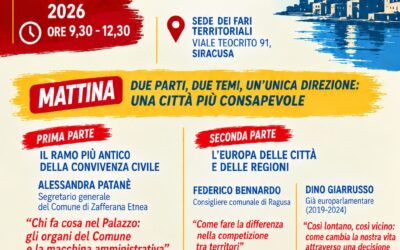 Controcorrente, a Siracusa la Scuola di Formazione Politica: “Per una città più giusta, più viva, più nostra”