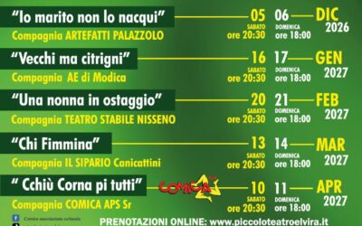 Piccolo Teatro Elvira, partita la Stagione 2026/2027: debutto con “Due in uno… quasi tre”