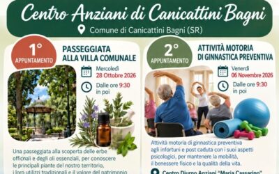 Invecchiamento attivo | A Canicattini Bagni parte il progetto “65 e Oltre”