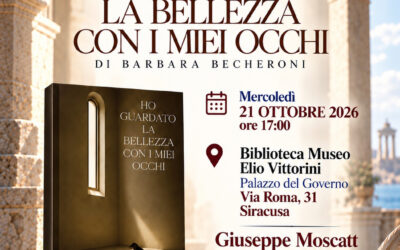 Siracusa, “Ho guardato la bellezza con i miei occhi”: alla Vittorini il romanzo su August von Platen di Barbara Becheroni