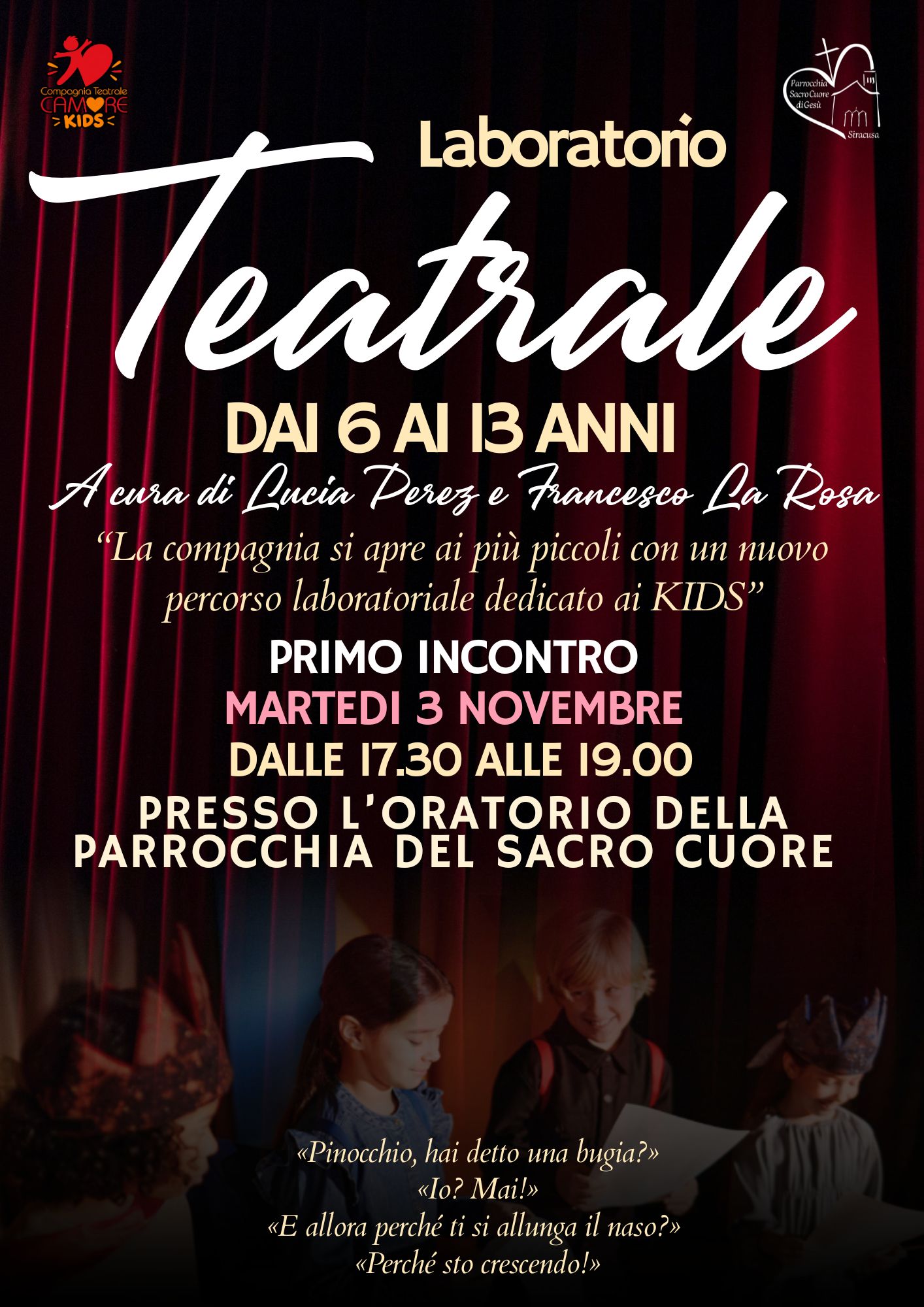 Nero Bianco Moderno Evento Teatro Volantino